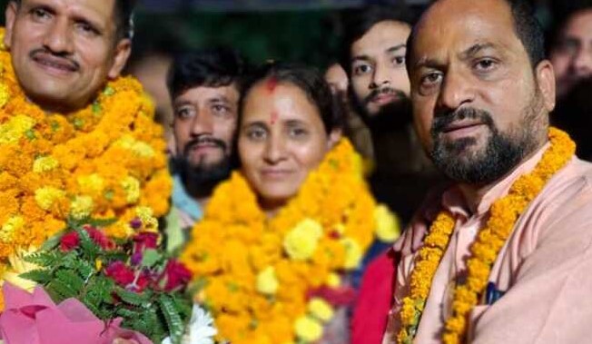भाजपा ने नरेंद्रनगर में मनाया दोहरी जीत का जश्न, पुंडीर बोले- जनता का आशीर्वाद