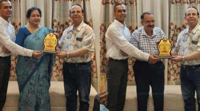 साईं सृजन पटल का पहला स्थापना दिवस: डॉ. जोशी और प्रो. पंवार सम्मानित