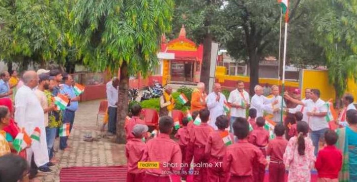 ऋषिकेश के गीता आश्रम में धूमधाम से मनाया गया स्वतंत्रता दिवस