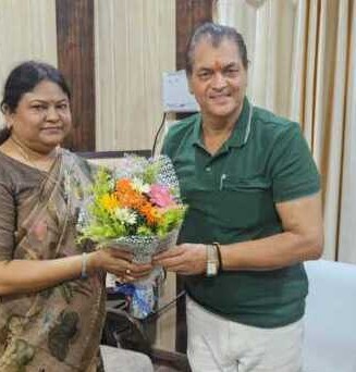 ऋषिकेश: झारखंड भाजपा नेत्री सीता सोरेन ने विधायक प्रेमचंद अग्रवाल से की शिष्टाचार भेंट