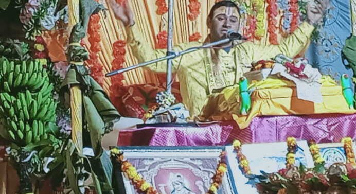 ऋषिकेश के शिवाजी नगर में सात दिवसीय श्रीमद्भागवत कथा का भव्य शुभारंभ