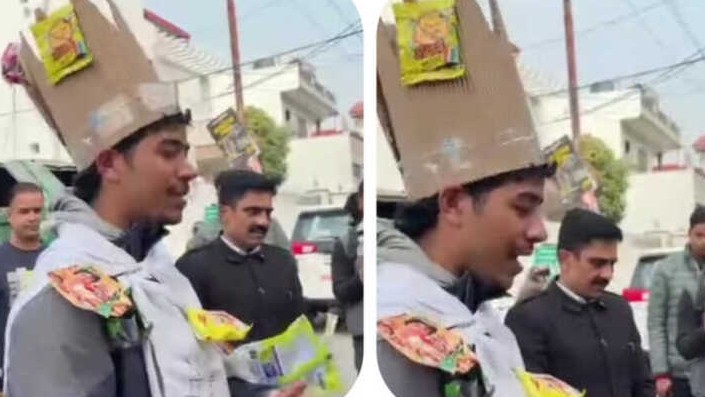 ऋषिकेश में स्वच्छता संदेश देता दिखा ‘कचरा मैन’, नगर निगम की अनोखी पहल