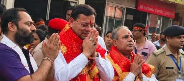 असम: मुख्यमंत्री पुष्कर सिंह धामी ने श्री कामाख्या देवी मंदिर में की पूजा-अर्चना