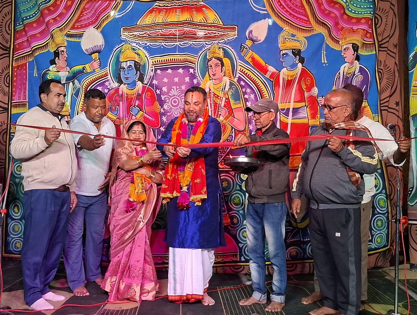 जामानवाला में रामलीला का भव्य शुभारंभ, भरत मिलाप के प्रसंग ने दर्शकों को किया भावविभोर